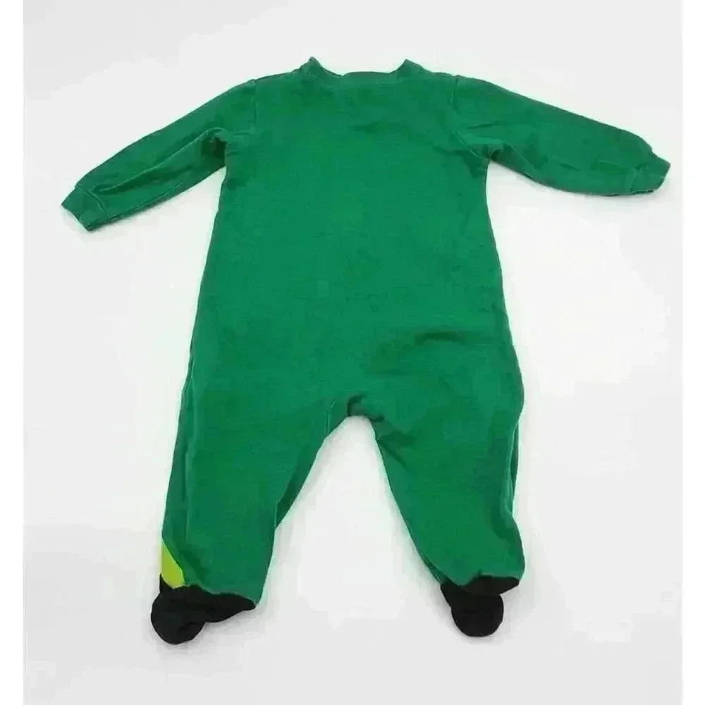 Boy's 6-9 M Halloween Zipper Sleepers - Glow in the Dark Skeleton & Frankenstein - Picture 8 of 8